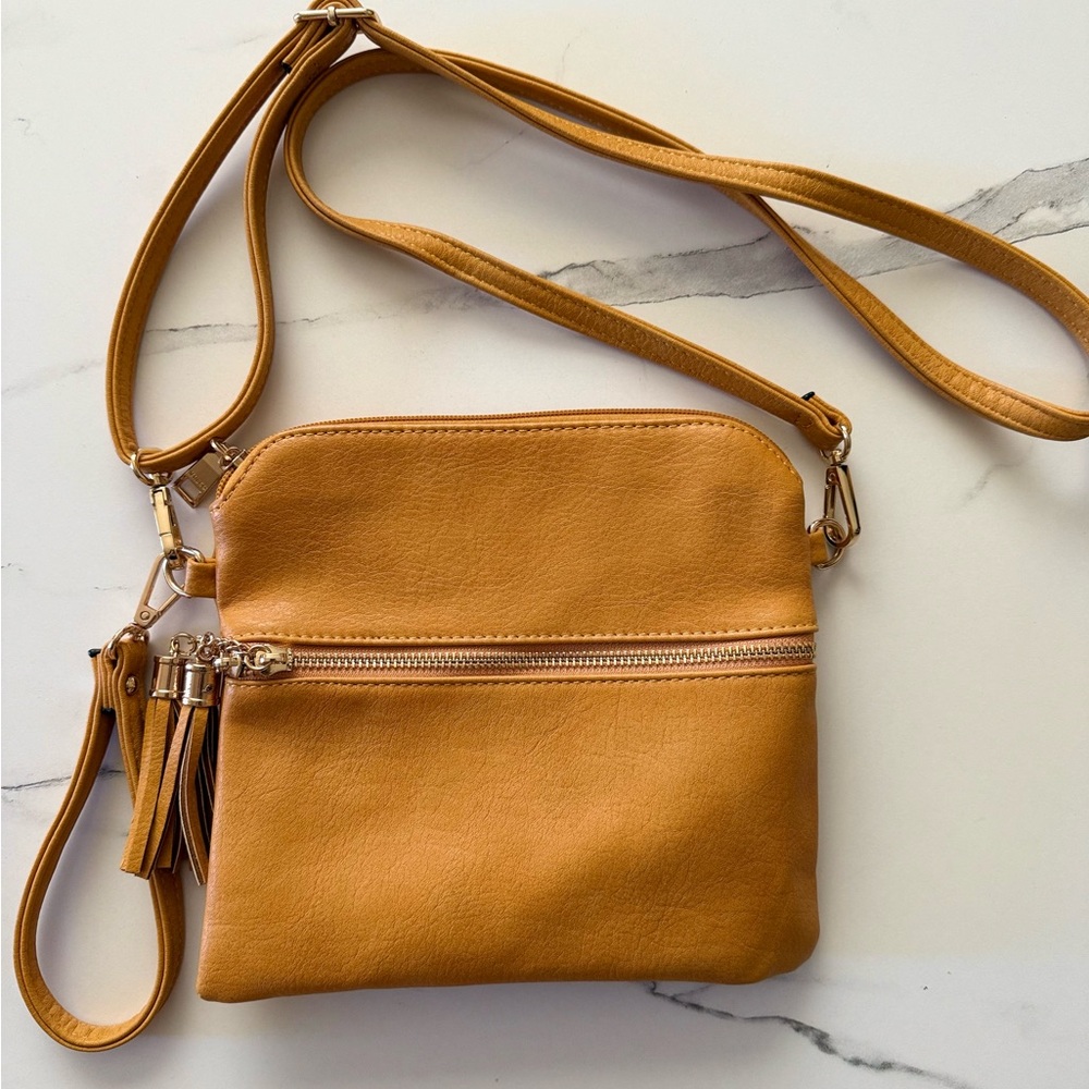 Stylish Tan Crossbody Bag